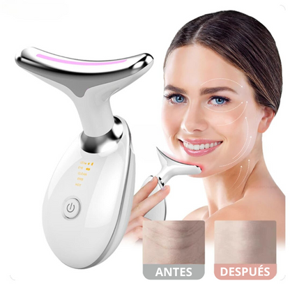Masajeador Lifting Facial con Fototerapia Antiarrugas + Sérum Aclarador y Rejuvenecedor